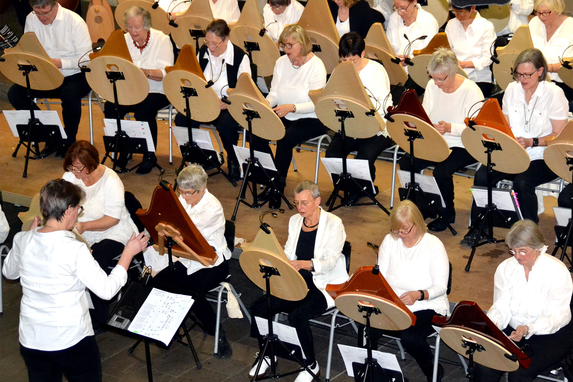Das Veeh-Harfen®-Ensemble der Musikschule Tonleiter in Essen